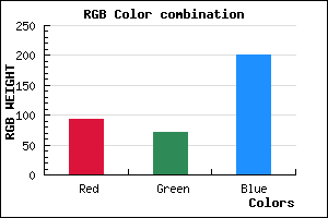 rgb background color #5D48C9 mixer
