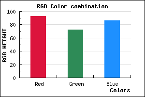 rgb background color #5D4856 mixer