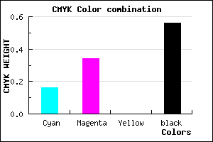 #5D496F color CMYK mixer