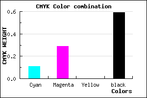 #5D4A68 color CMYK mixer