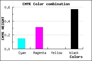 #5D4B6D color CMYK mixer