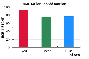 rgb background color #5D4B4D mixer