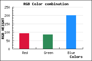 rgb background color #5D55C9 mixer