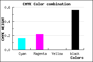 #5D576F color CMYK mixer