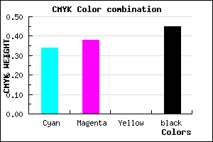 #5D578D color CMYK mixer