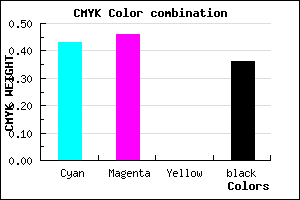 #5D58A2 color CMYK mixer