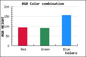 rgb background color #5D5A9C mixer