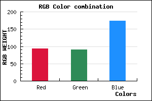 rgb background color #5D5BAD mixer