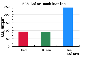 rgb background color #5D5CF4 mixer