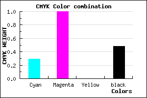 #5E0084 color CMYK mixer
