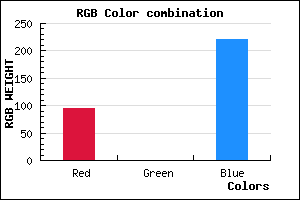 rgb background color #5E00DC mixer