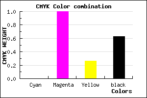 #5E0046 color CMYK mixer