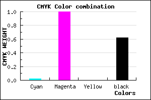 #5E0060 color CMYK mixer