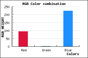 rgb background color #5E02E1 mixer