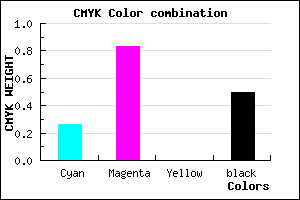 #5E157F color CMYK mixer