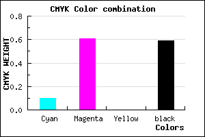 #5E2968 color CMYK mixer