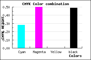 #5E4183 color CMYK mixer