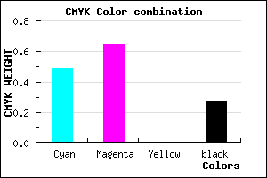 #5E41B9 color CMYK mixer
