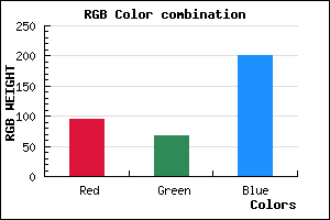 rgb background color #5E43C9 mixer
