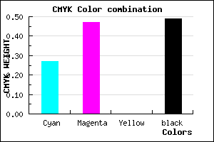 #5E4581 color CMYK mixer