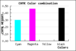 #5E4886 color CMYK mixer