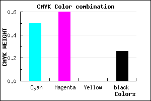 #5E4CBD color CMYK mixer