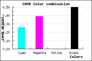 #5E4D7F color CMYK mixer