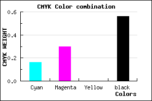 #5E4E70 color CMYK mixer