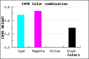 #5E53B5 color CMYK mixer