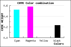 #5E53C5 color CMYK mixer