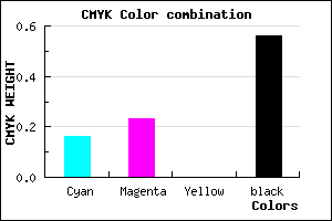 #5E5670 color CMYK mixer