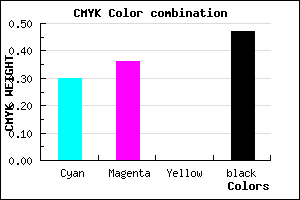 #5E5686 color CMYK mixer