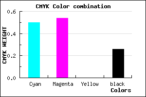 #5E57BD color CMYK mixer