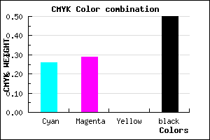 #5E5A7F color CMYK mixer