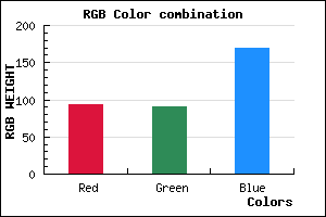 rgb background color #5E5AAA mixer