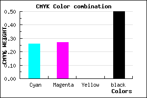 #5E5D7F color CMYK mixer