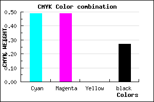 #5E5EBA color CMYK mixer