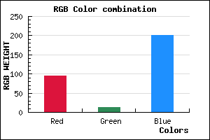 rgb background color #5F0DC9 mixer