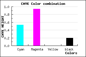 #5F0DCB color CMYK mixer