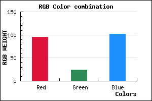 rgb background color #5F1866 mixer