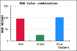 rgb background color #5F1965 mixer