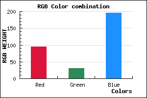 rgb background color #5F1EC4 mixer