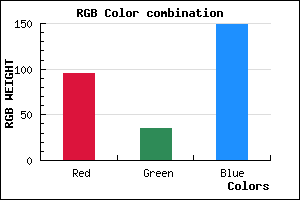 rgb background color #5F2395 mixer