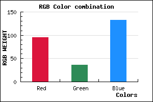 rgb background color #5F2485 mixer