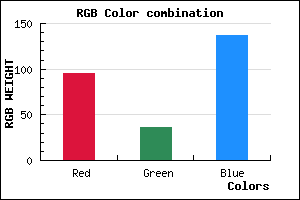 rgb background color #5F2489 mixer