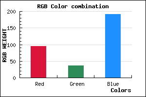 rgb background color #5F25BF mixer
