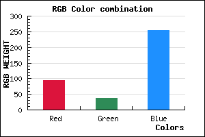 rgb background color #5F26FF mixer
