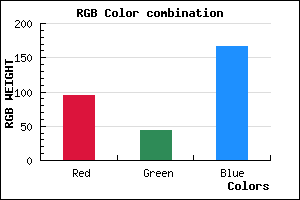 rgb background color #5F2CA6 mixer