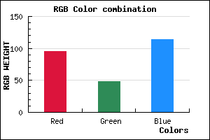 rgb background color #5F3072 mixer