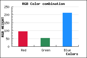 rgb background color #5F35D3 mixer